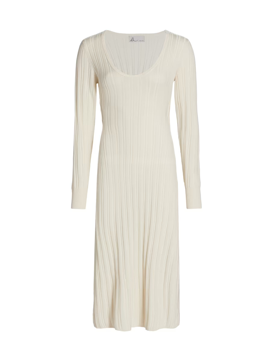 Rain Ribbed Open-Back Dress | Saks Fifth Avenue