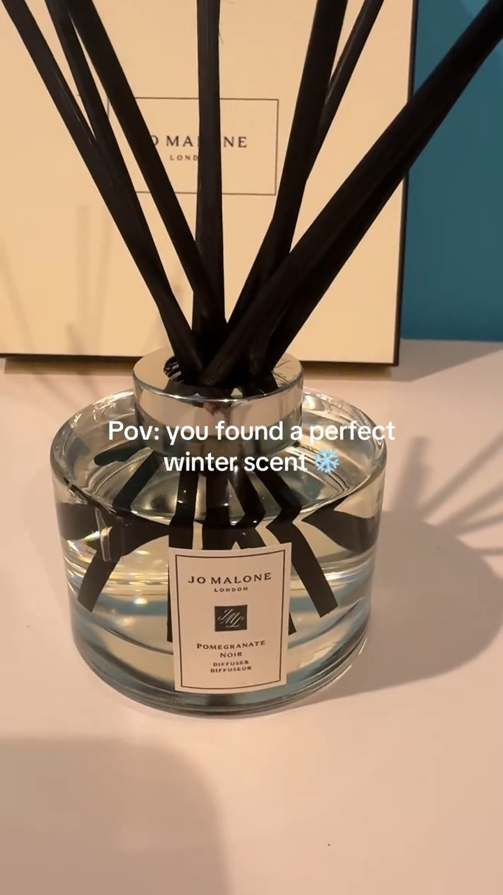 Jo Malone pomegranate Noir - perfect winter scent. I tried so many different diffusers and always keep going back to this one. 
The ruby-rich juices of pomegranate, raspberry and plum are spiked with pink pepper and laced with casablanca lily and spicy woods. #pomegranatenoir #diffuser #homediffuser #jomalone #jomalonelondon #fragrance 

#LTKHome #LTKvlog #LTKSeasonal