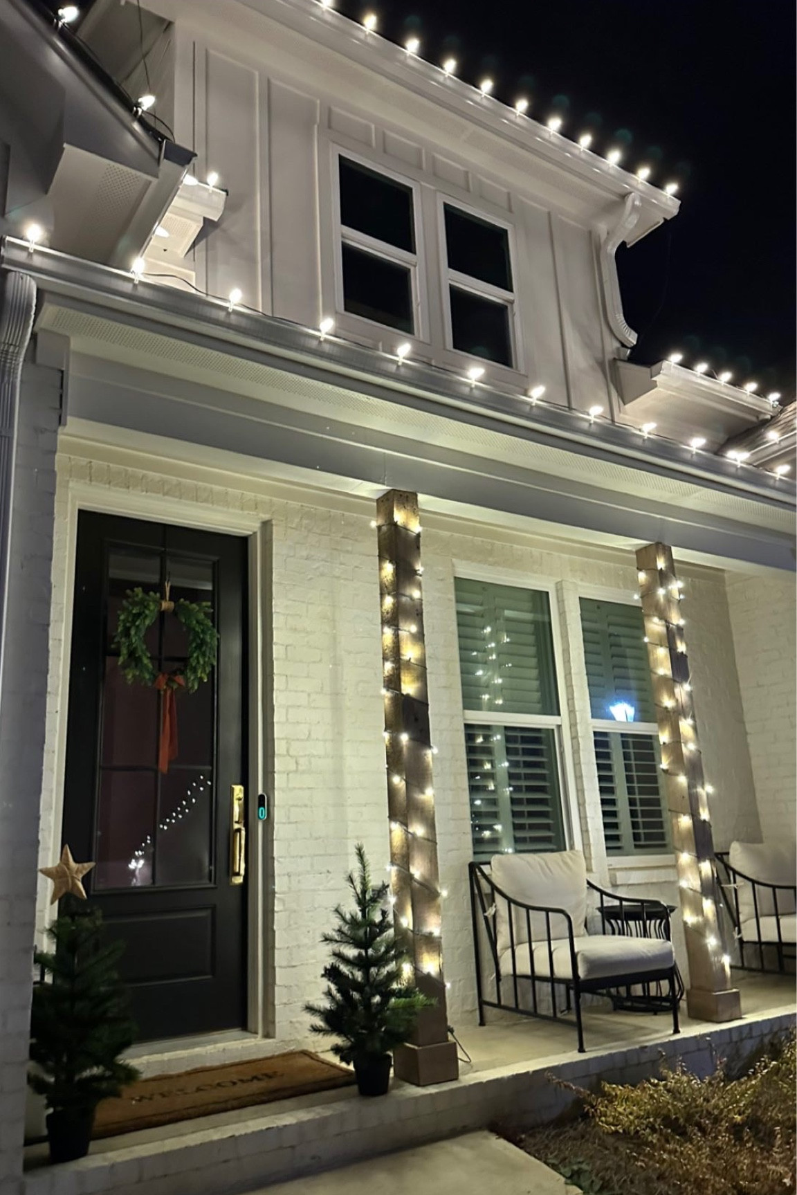 Christmas decor front porch; front porch chairs; patio chairs; outdoor furniture 

#LTKhome #LTKHoliday #LTKSeasonal