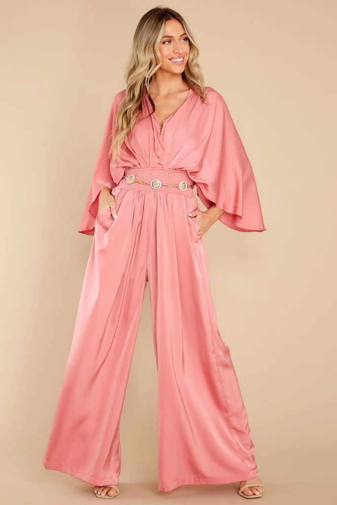 Kiss Me Slowly Dusty Rose Jumpsuit | Red Dress 