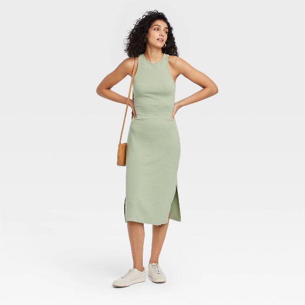 Women's Sleeveless Ribbed Dress - A New Day™ | Target