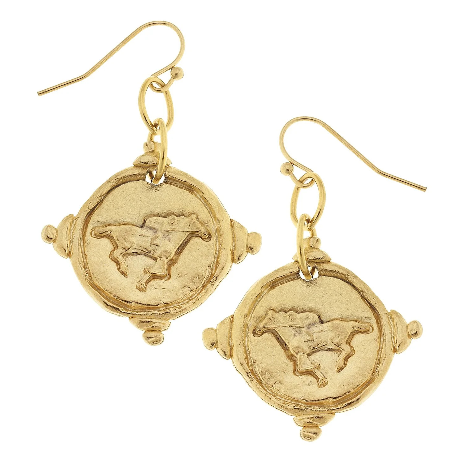 Race Horse Intaglio Earrings | Susan Shaw