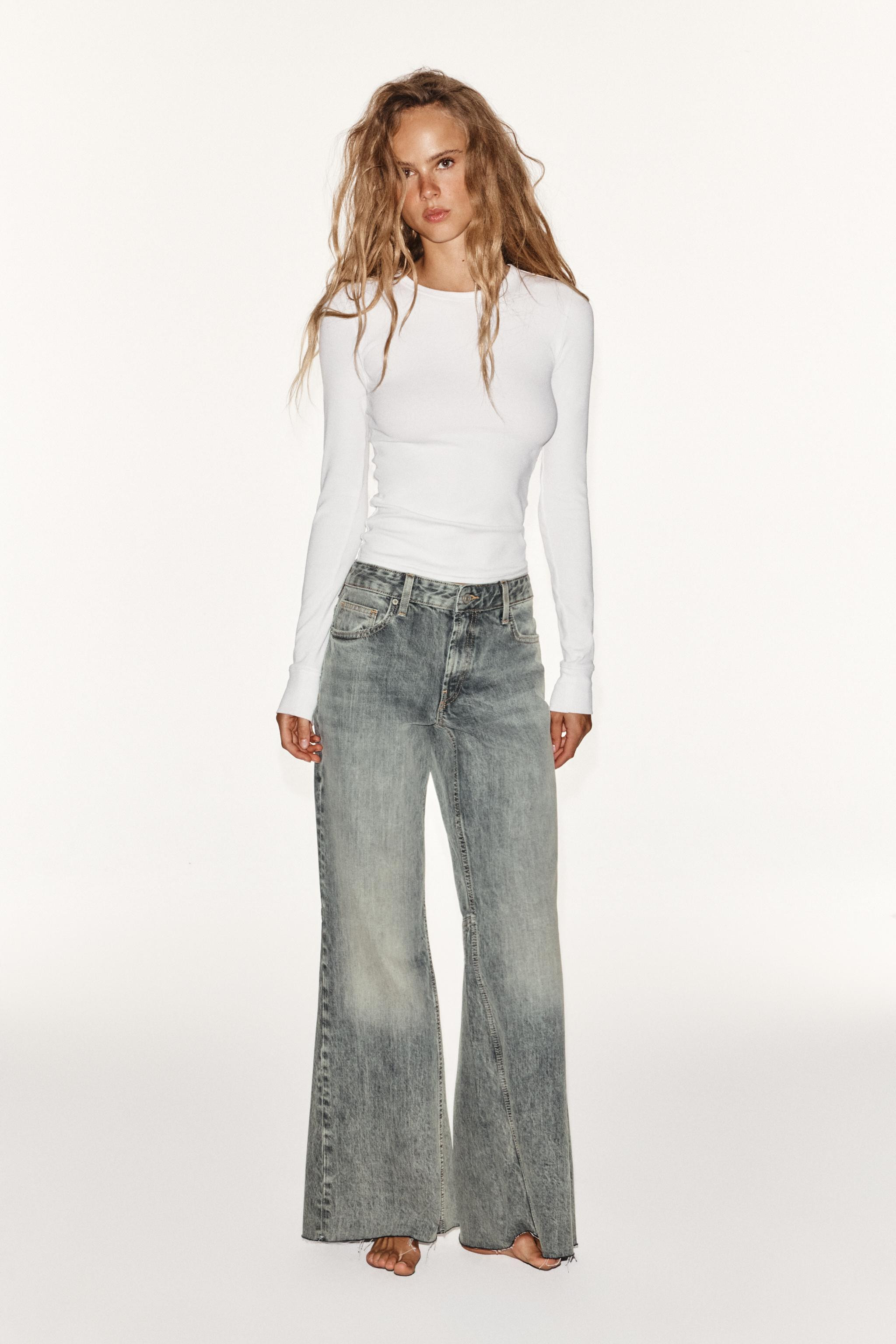TRF LOW-RISE SUPER flare JEANS | Zara US