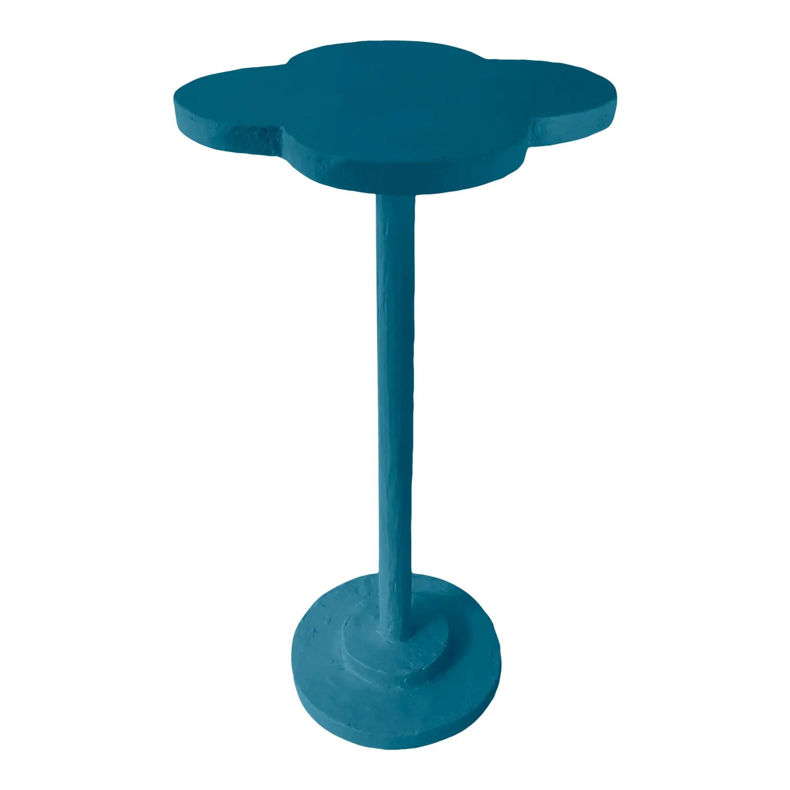 Atrium Accent Table in Blue Danube | Chairish