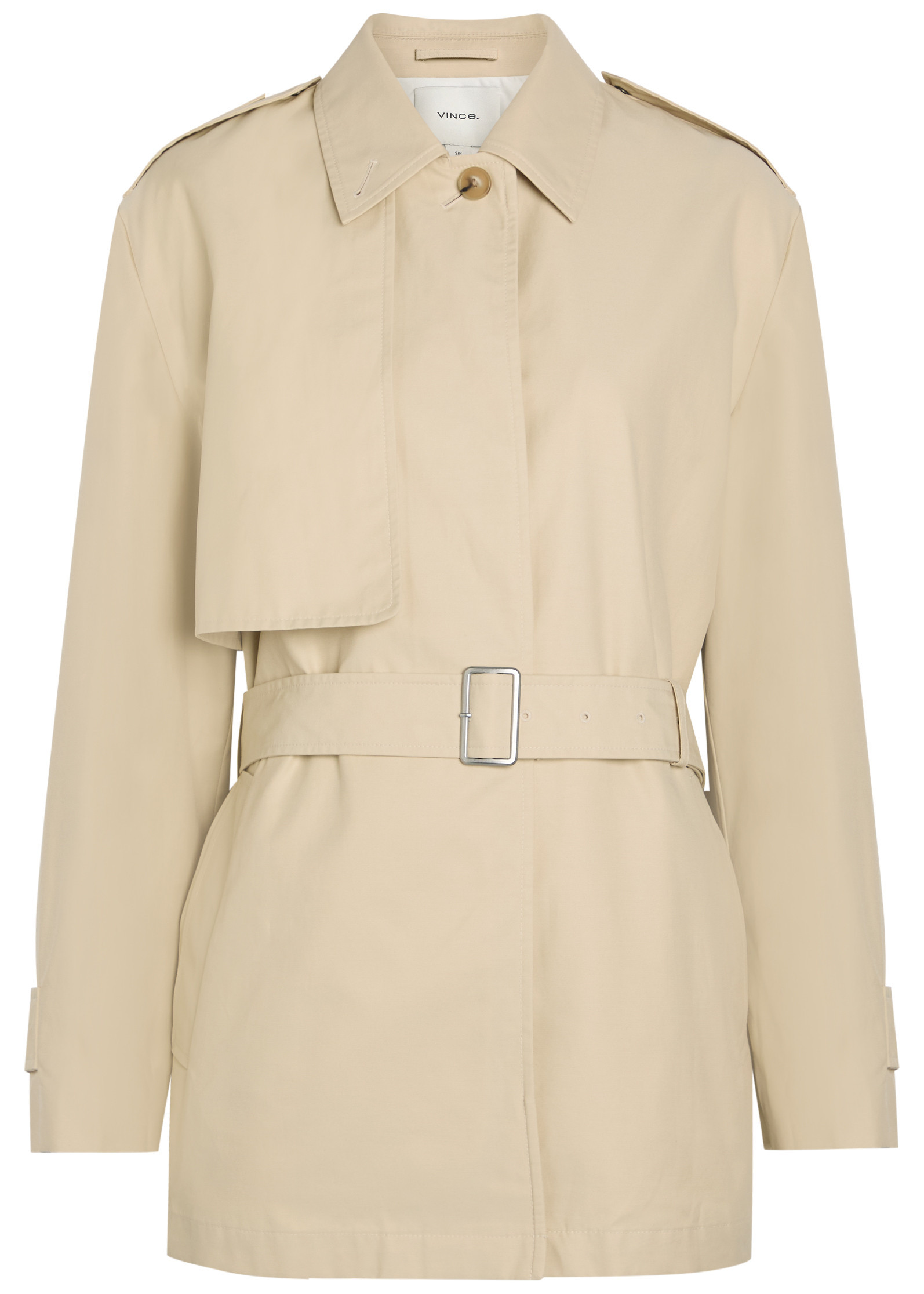 Belted cotton-blend poplin trench jacket | Harvey Nichols