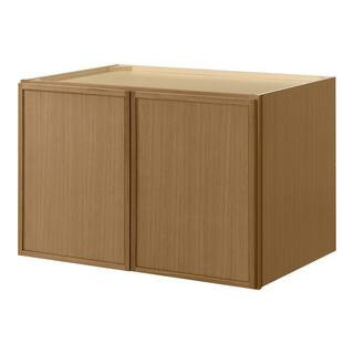 Leyton 36 in. W x 24 in. D x 24 in. H Ready to Assemble Plywood Shaker Wall Bridge Kitchen Cabine... | The Home Depot