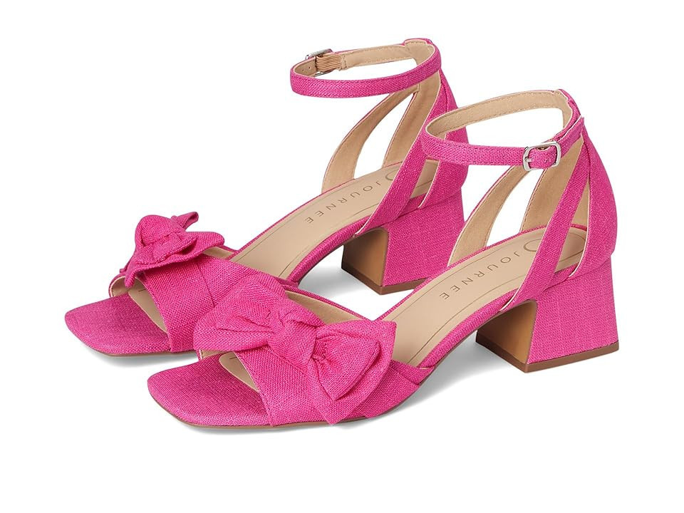 Journee Collection Zevi Women's Dress Sandals Hot Pink: 9.5 M | Zappos.com