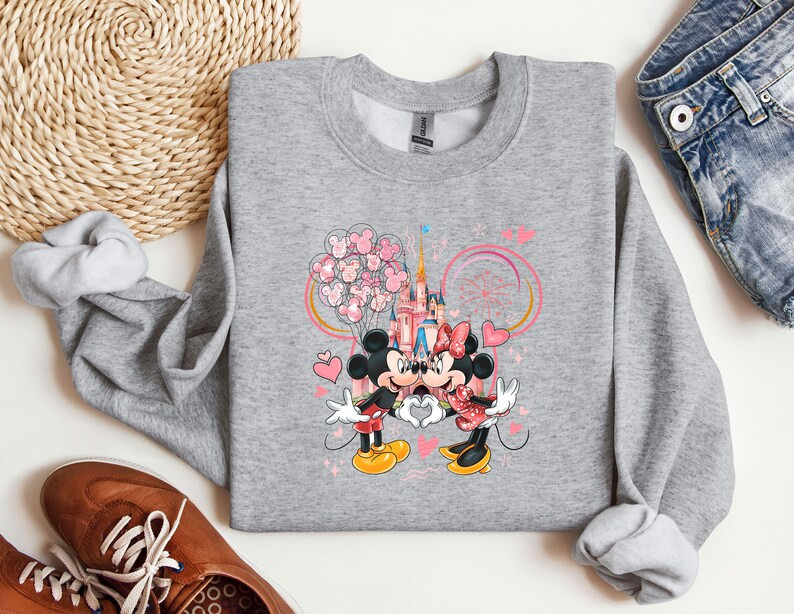 Vintage Mickey and Minnie Sweatshirt, Disney Valentines Day Sweatshirt, Disney Valentine's Day Sh... | Etsy (US)
