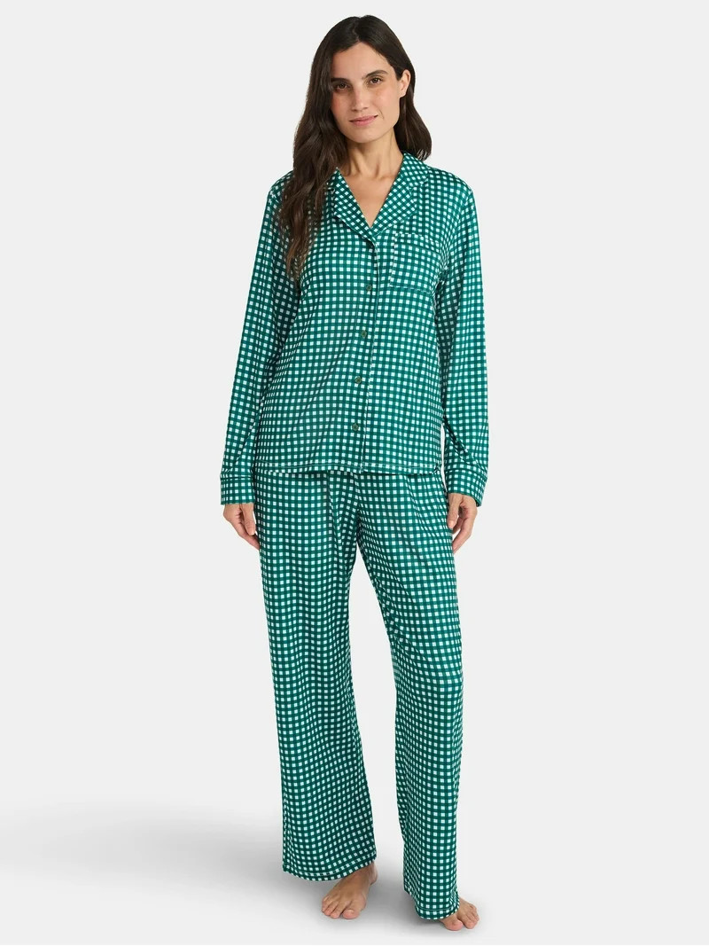 Martha Stewart Everyday Women's Pajama Set, 2-Piece, Sizes S-XXL | Walmart (US)