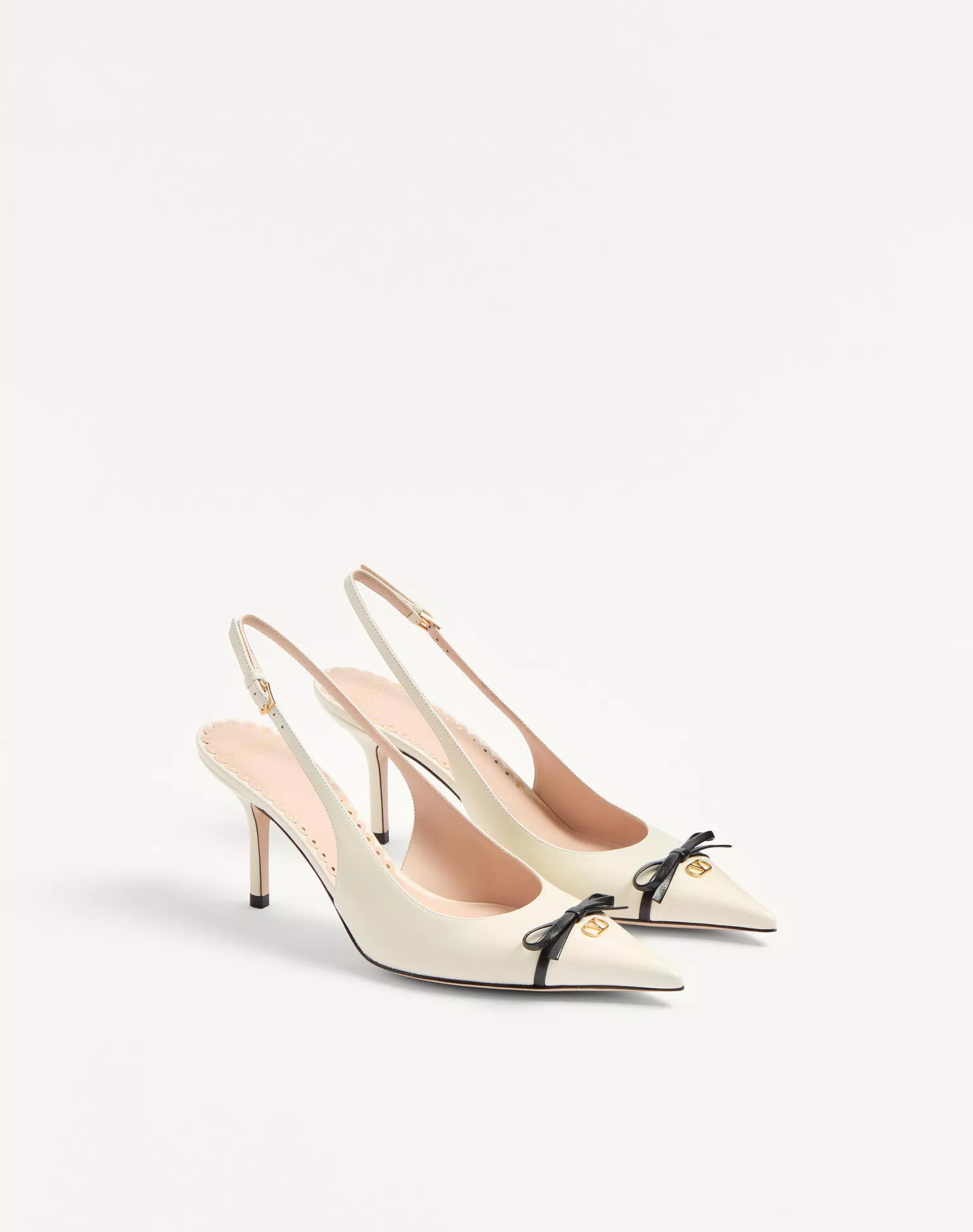 Bepointy Slingback Pump In Patent Leather And Kidskin 80Mm | Valentino