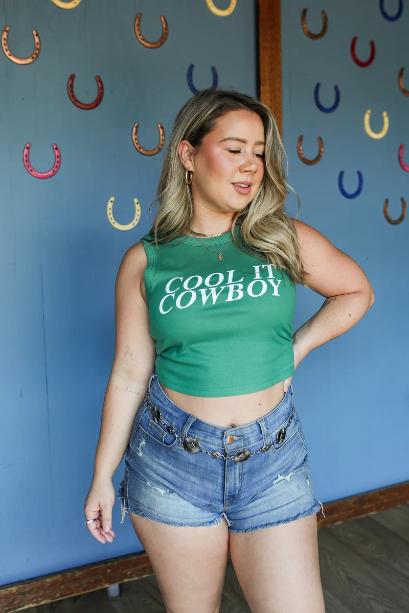 Cool It Cowboy Muscle Tank | Girl Tribe Co.