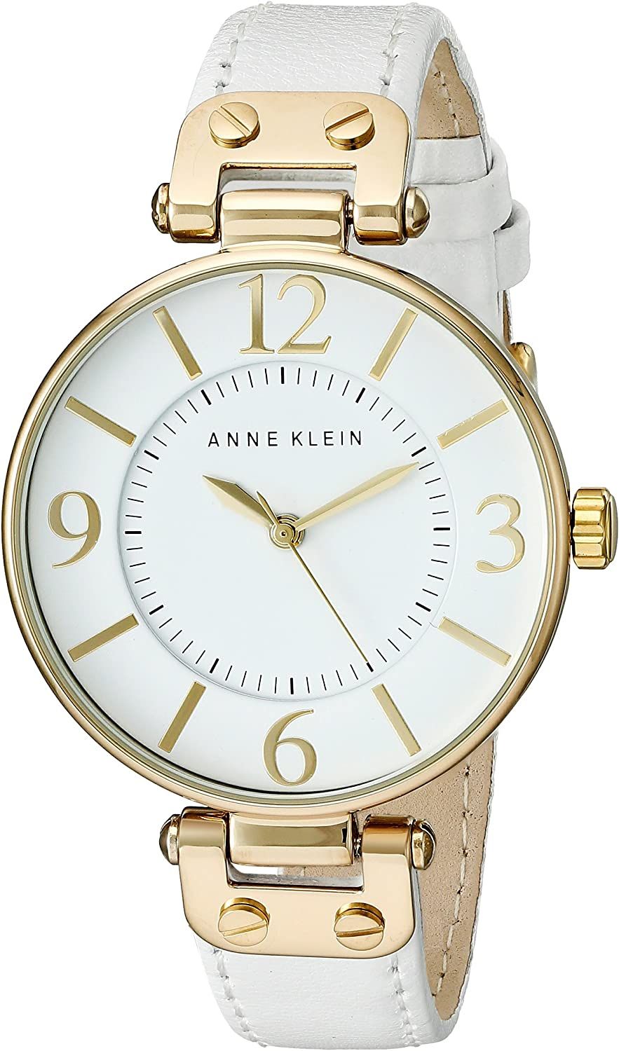 Anne Klein Women's Leather Strap Watch | Amazon (US)