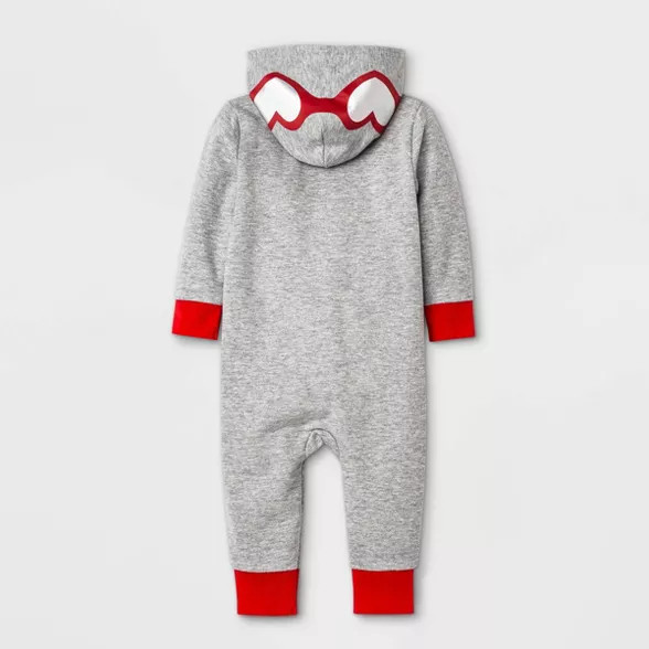 Baby Boys' V-Day Flight Romper - Cat & Jack™ Gray | Target