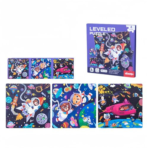 Magnet Puzzles for Kids Ages 4-6 3-5, Toddler Magnetic Puzzle Book, Portable Travel Toys for Car Road Trip Activities, Valentine Gift for Boys & Girls, Preschool Classroom Learning Games (Space) | Amazon (US)
