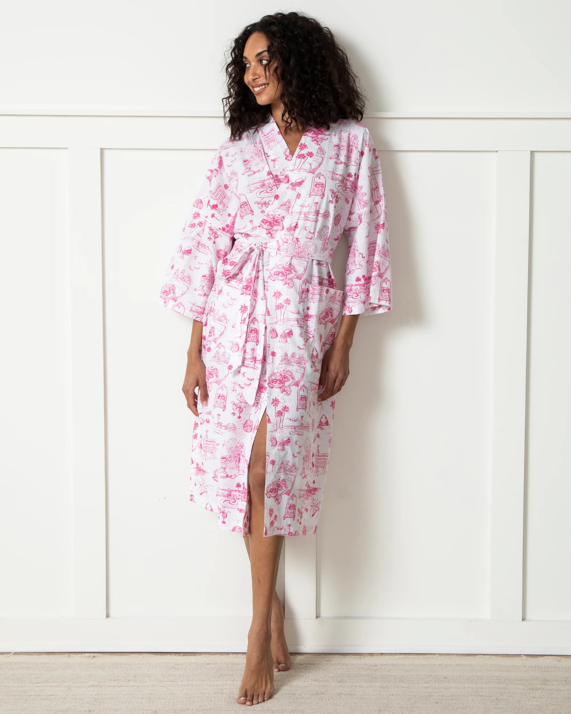 PF x Sean Taylor Girls' Trip Toile - Robe - Pink Cloud | Printfresh