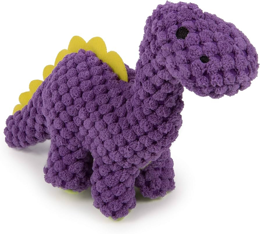 goDog Checkers Just for Me Dinos Bruto Squeaky Plush Dog Toy, Chew Guard Technology - Purple, Min... | Amazon (US)