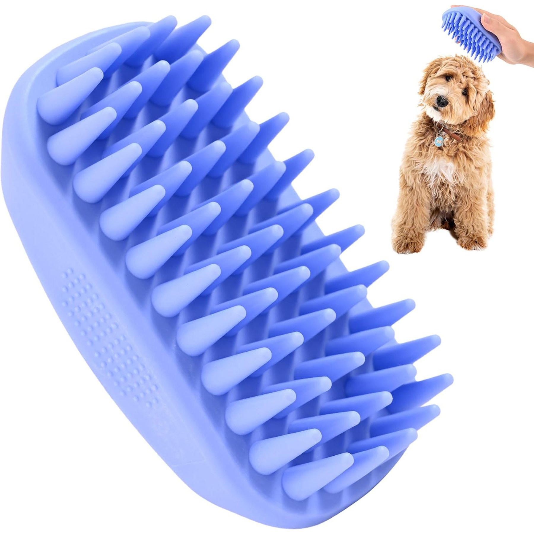 We Love Doodles Professional Grooming Long Pin Dog Bath Brush, Large | Chewy