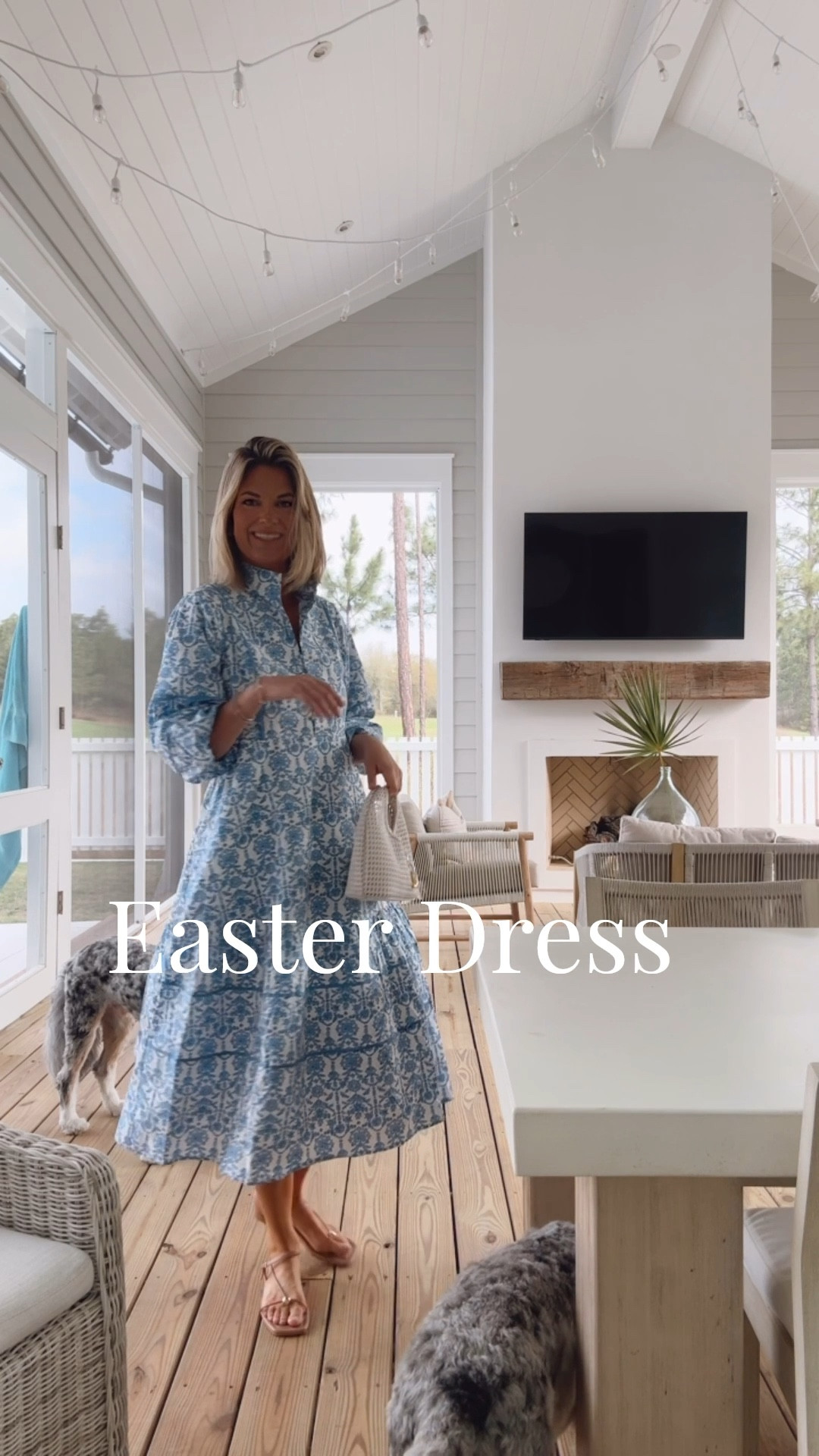 Easter dress. I am 5’11” wearing size small.  

#LTKTall #LTKootd #LTKOver40