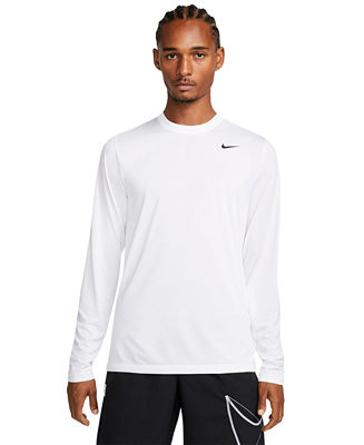 Men's Relaxed-Fit Long-Sleeve Fitness T-Shirt | Macy's