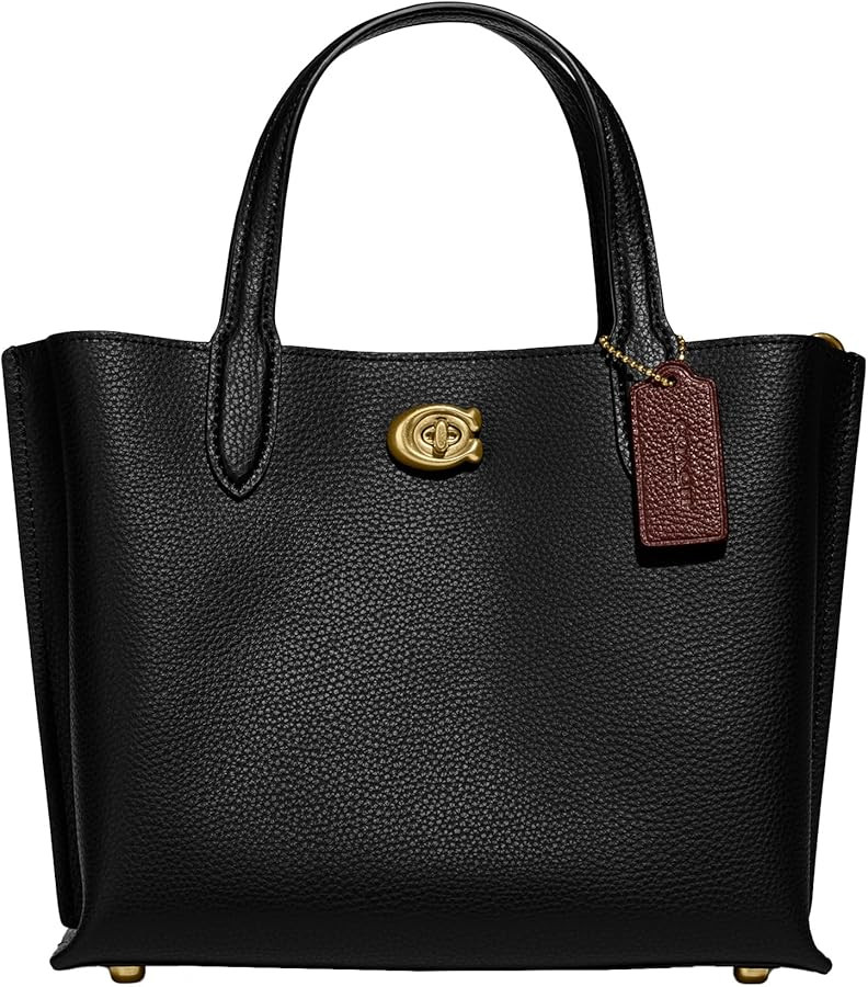 Coach Womens Polished Pebble Leather Willow Tote 24 | Amazon (US)