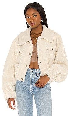 Lovers + Friends Nara Cropped Jacket in Ivory from Revolve.com | Revolve Clothing (Global)