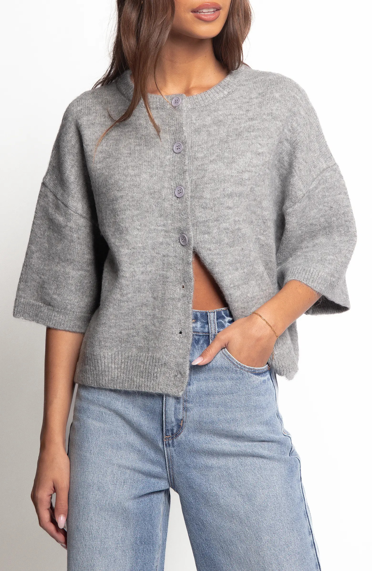 Lilith Elbow Sleeve Cardigan | Nordstrom