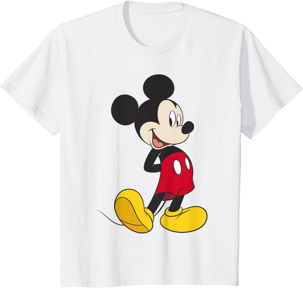 Disney Mickey And Friends Traditional Mickey Mouse Portrait T-Shirt | Amazon (US)