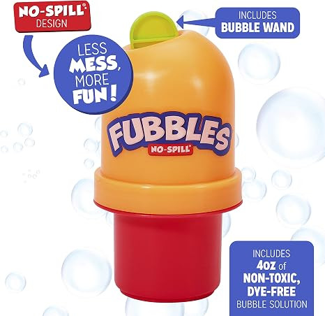 Fubbles No-Spill Bubble Tumbler | Bubble Toy for Babies Toddlers and Kids | Includes 4oz Bubble S... | Amazon (US)