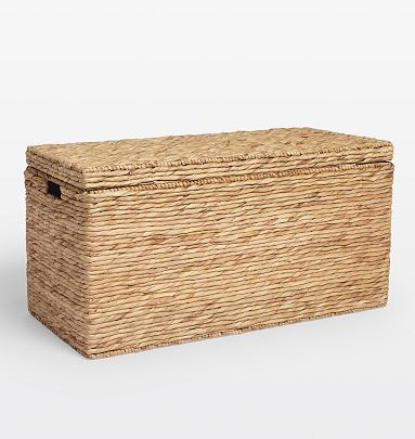 Large Lidded Basket - 36"L x 16"W x 18.5"H | Rejuvenation