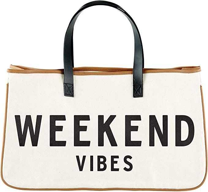 Amazon.com: Creative Brands D3712 Hold Everything Tote Bag, 20" x 11", Weekend Vibes : Clothing, ... | Amazon (US)