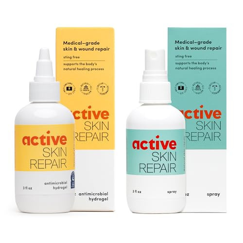 Active Skin Repair - First Aid Natural & Non-Toxic Healing Ointment & Antiseptic Spray for Minor Cuts, Wounds, Scrapes, Rashes, Sunburns, and Other Skin Irritations (Bundle, Combo, 3 oz Each) | Amazon (US)