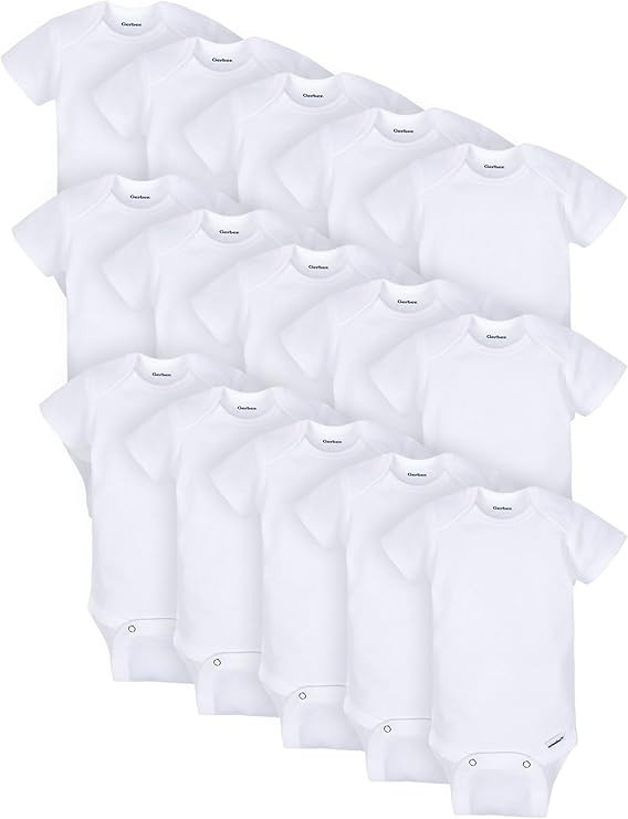 Gerber Unisex Baby 15 Piece Onesies Bodysuit Multi Size Pack | Amazon (US)
