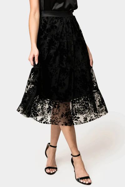 Flocked Party Skirt | Gibson