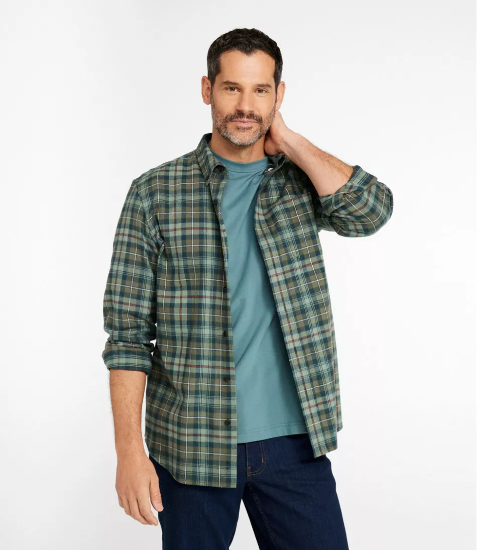 Men's Scotch Plaid Flannel Shirt, Slightly Fitted | L.L. Bean