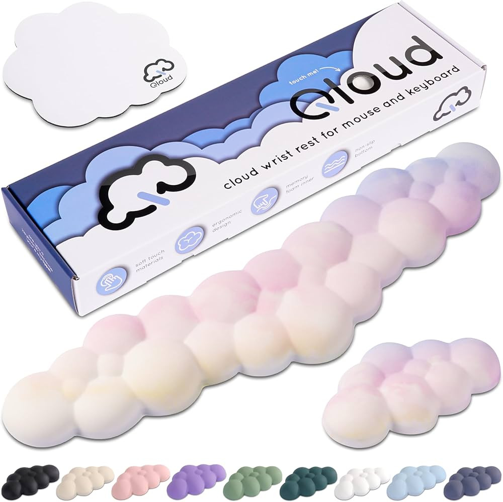 Qloud Cloud Wrist Rest Keyboard Wrist Rest for Computer Keyboard Pad, Cloud Keyboard Wrist Rest, ... | Amazon (US)