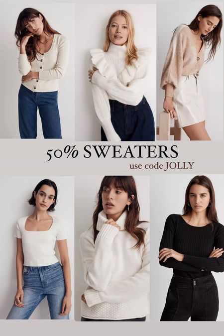 50% off sweaters with code Jolly. Perfect for last minute gifts or for yourself! 

#LTKGiftGuide #LTKSeasonal #LTKHoliday