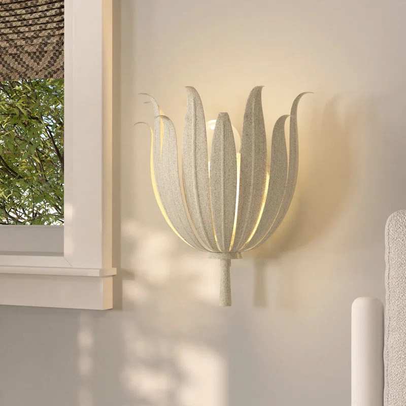 Nataniela 1-Light Steel Dimmable Half Moon Wall Sconce | Wayfair North America