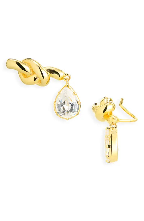 Shashi Kate Knot Tear Drop Earrings in Gold at Nordstrom | Nordstrom