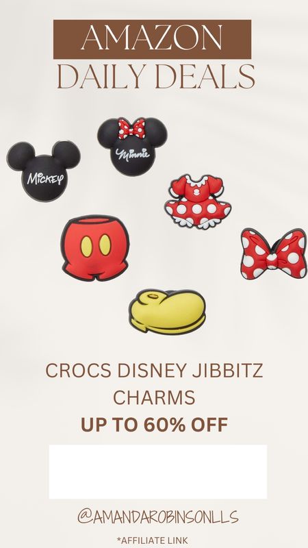 Amazon Daily Deals
Crocs jibbitz Disney 

#LTKKids #LTKSaleAlert #LTKShoeCrush