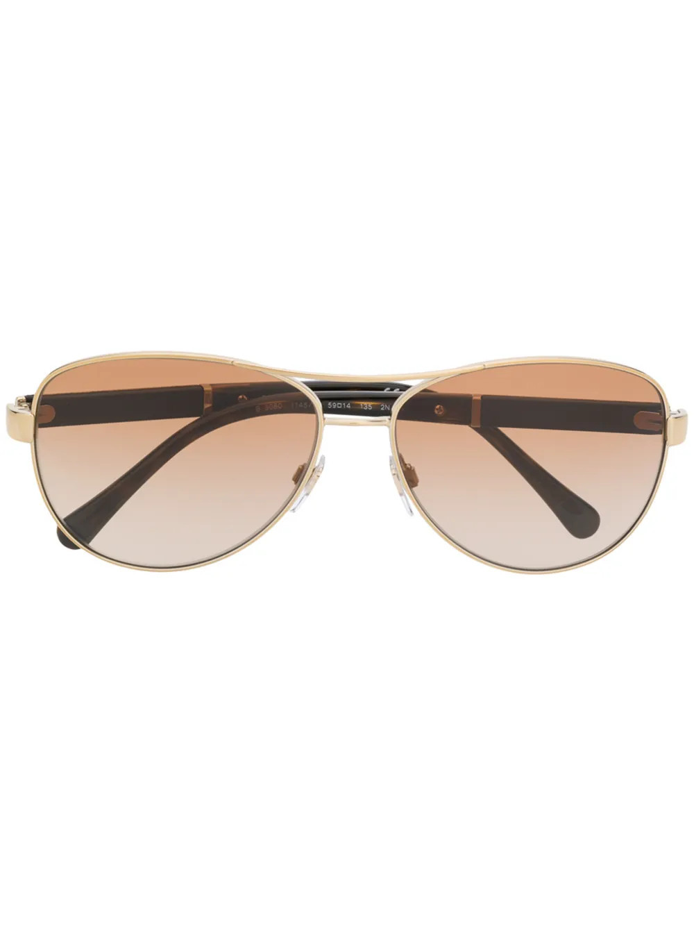 Burberry Eyewear check print sunglasses - Gold | Farfetch Global