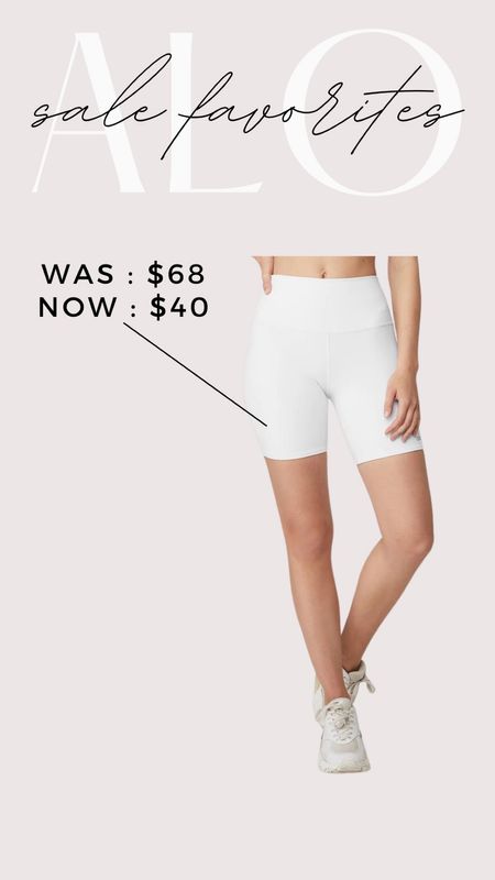 ALO sale favorites 🤍 

White biker shorts 

#LTKsalealert #LTKfit