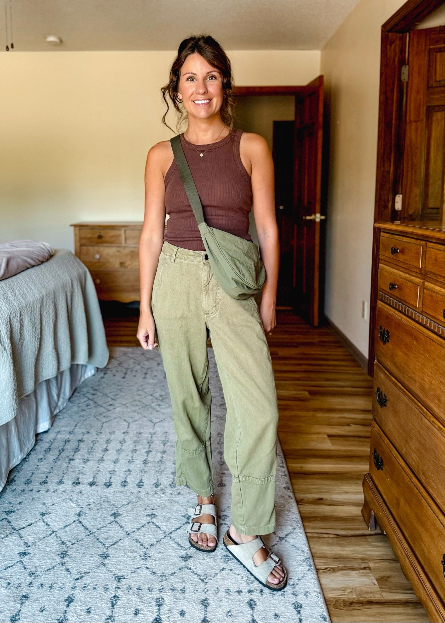 Wearing size small in the tank and size 4 in the pants (I would prefer a smaller size—I bought them when I was heavier).

My birk sandals fit true to size

#LTKPetite #LTKSeasonal #LTKootd