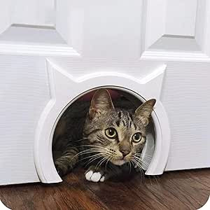 Interior cat Door - let Your cat in and Out of Closed Doors, Secure pet Proof gate Latch - for Ca... | Amazon (US)