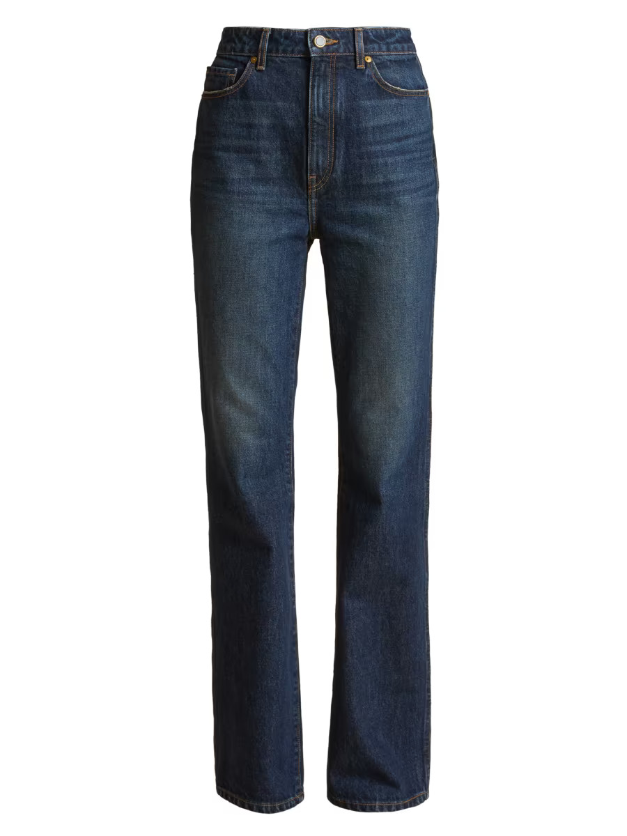 Danielle High-Rise Straight-Leg Jeans | Saks Fifth Avenue