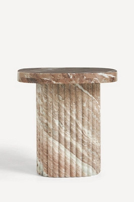Kanta Square 18" Marble Side Table | Anthropologie (US)
