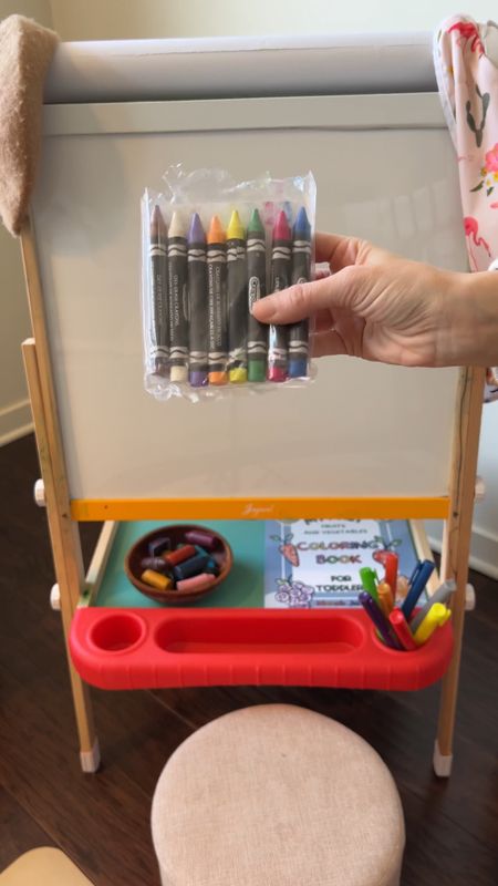 Perfect addition to your arts and crafts supplies. Dry erase crayons! #toddlerart #playroom 

#LTKhome #LTKfamily #LTKkids