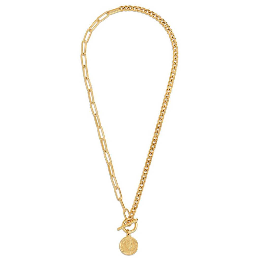 Ellie Vail - Stacie Toggle Chain Coin Necklace | Ellie Vail Jewelry