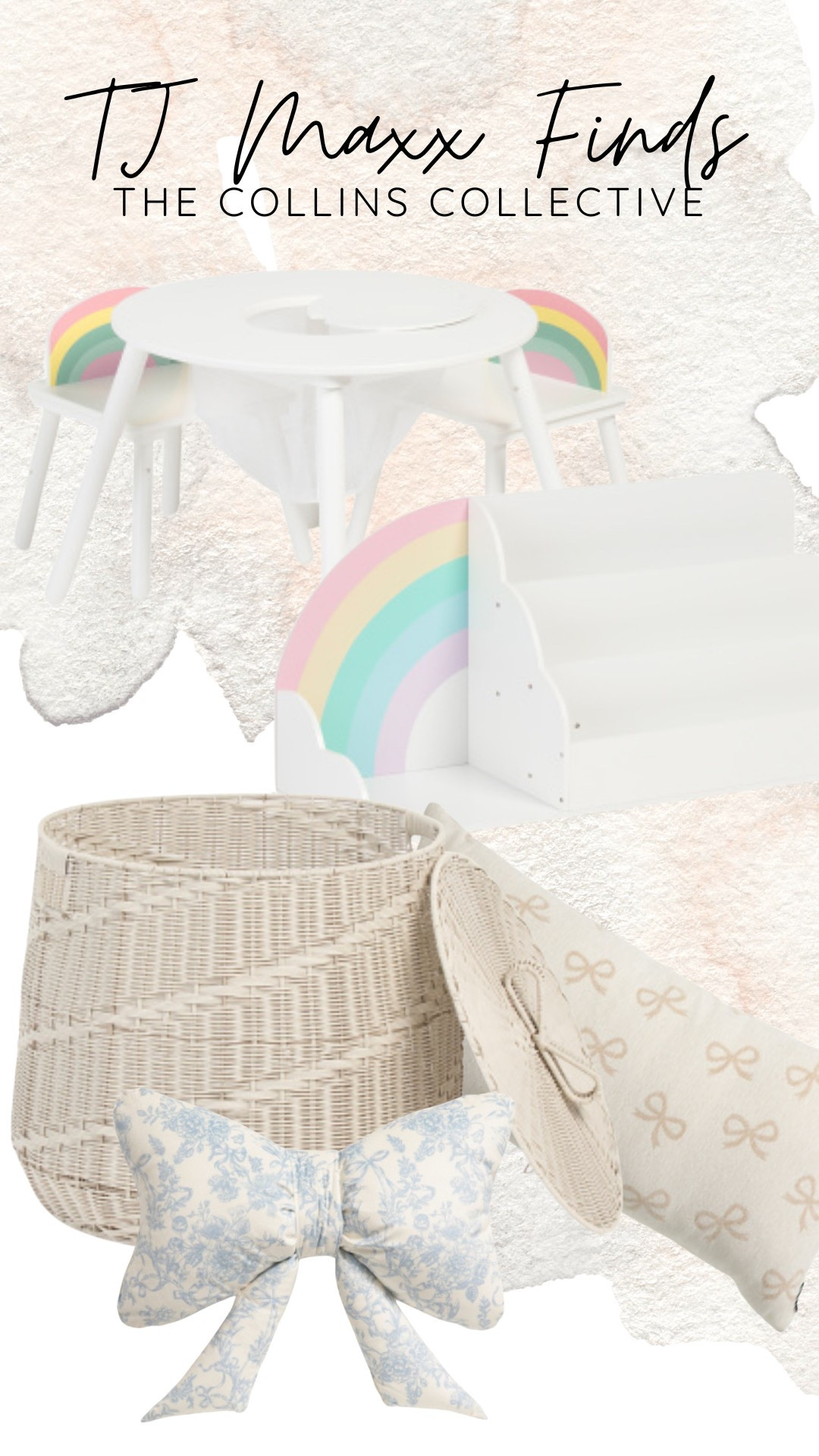 The cutest kid finds from
TJ Maxx

Tj Maxx find, kids find, kids decor, rainbow decor, playroom, toy storage, bookshelf, bow pillow 

#LTKHome #LTKKids #LTKSeasonal