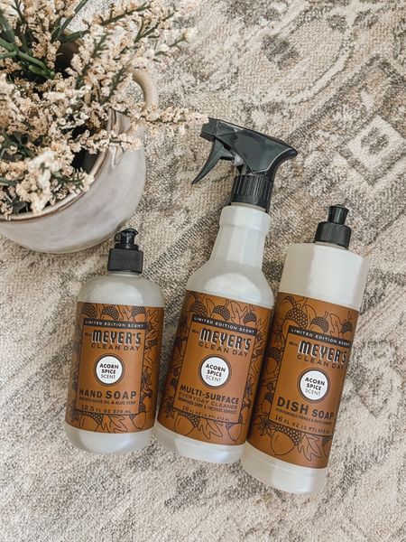 Limited edition fall soaps and all-purpose cleaner from Mrs. Meyers. My favorite scent is acorn spice. It will make your home smell like fall. 🍂

#LTKhome #LTKSeasonal