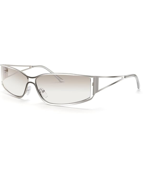 Y2k Sunglasses for Women,Fashion Metal Y2k Glasses,Trendy 2000S Sunglasses Aesthetics Y2k Shades ... | Amazon (US)